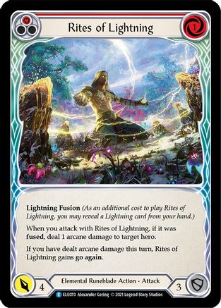 Rites of Lightning (Red) (ELE070) - Tales of Aria Unlimited Edition