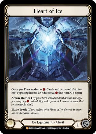 Heart of Ice (ELE144) - Tales of Aria 1st Edition Cold Foil