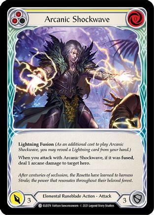 Arcanic Shockwave (Yellow) (ELE074) - Tales of Aria 1st Edition
