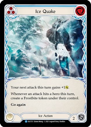 Ice Quake (Blue) (ELE153) - Tales of Aria 1st Edition