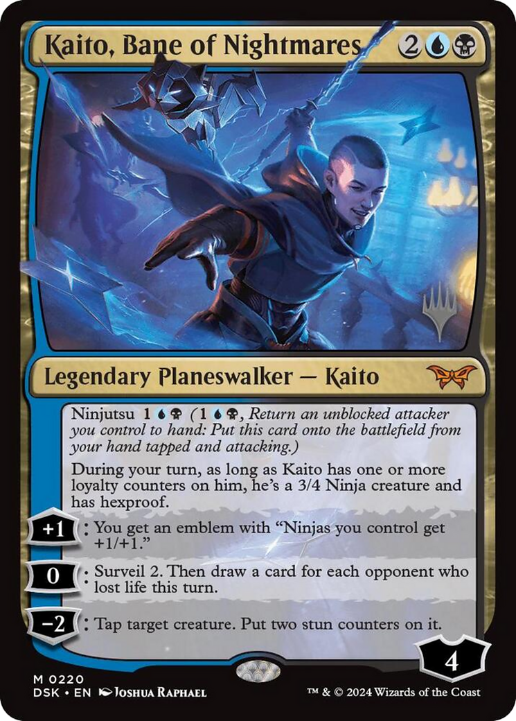 Kaito, Bane of Nightmares (PDSK-220P) - Duskmourn: House of Horror Promos - Premium MTG Single from Wizards of the Coast - Just $13.42! Shop now at Game Crave Tournament Store