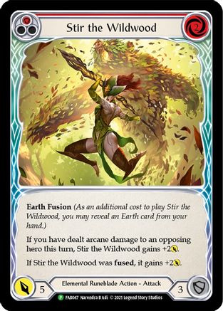 Stir the Wildwood - FAB047 (Alternate Art) (FAB047) - Flesh and Blood: Promo Cards Rainbow Foil