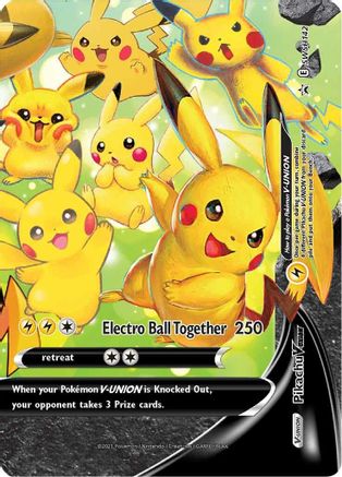 Pikachu V-UNION SWSH142/307 - SWSH Black Star Promos Holofoil