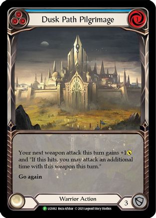 Dusk Path Pilgrimage (Blue) (LGS062) - Flesh and Blood: Promo Cards Rainbow Foil