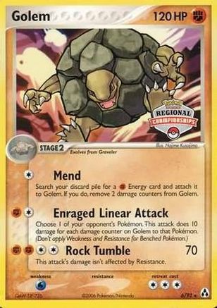 Golem - 6/92 (Regional Championships) 6 - League & Championship Cards Holofoil