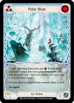 Polar Blast (Blue) (LGS074) - Flesh and Blood: Promo Cards Rainbow Foil