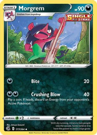 Morgrem 177/264 - Fusion Strike Reverse Holofoil