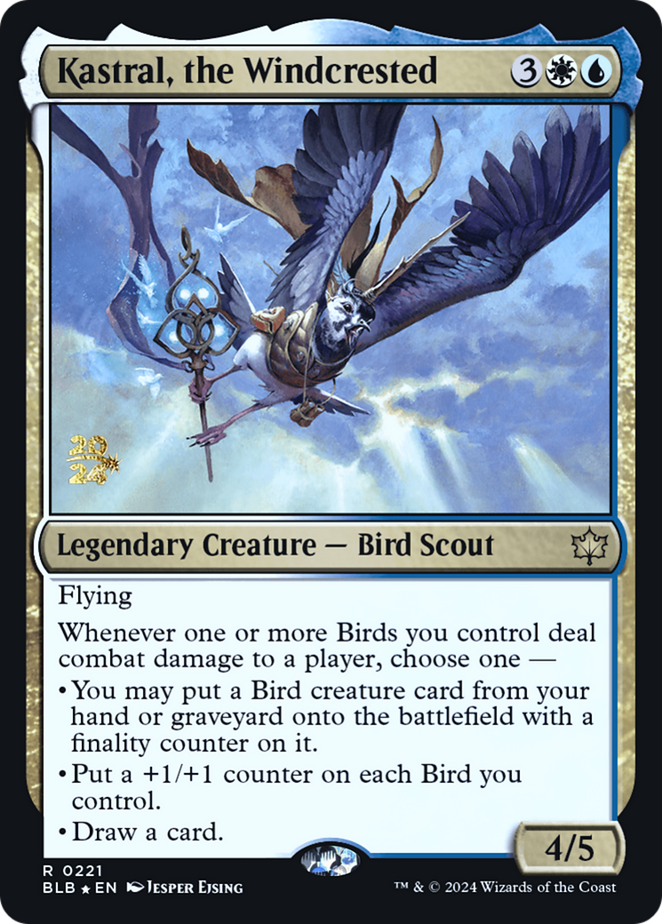Kastral, the Windcrested (PBLB-221S) - Bloomburrow Promos Foil - Premium MTG Single from Wizards of the Coast - Just $0.33! Shop now at Game Crave Tournament Store