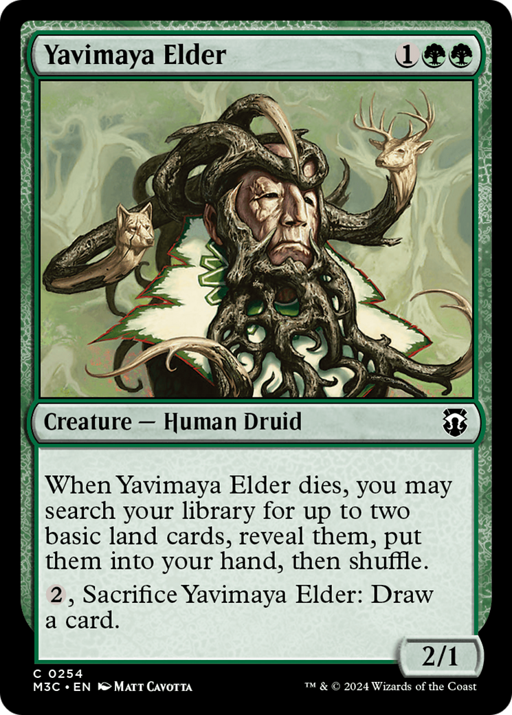 Yavimaya Elder (M3C-254) - Modern Horizons 3 Commander Foil - Premium MTG Single from Wizards of the Coast - Just $0.25! Shop now at Game Crave Tournament Store