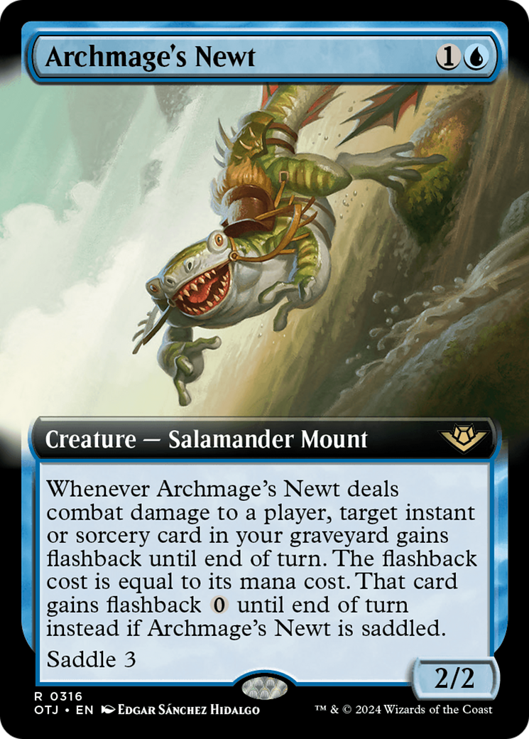 Archmage's Newt (OTJ-316) - Outlaws of Thunder Junction: (Extended Art) - Premium MTG Single from Wizards of the Coast - Just $0.26! Shop now at Game Crave Tournament Store