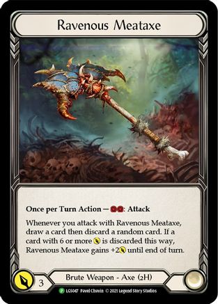 Ravenous Meataxe (LGS047) - Flesh and Blood: Promo Cards Cold Foil