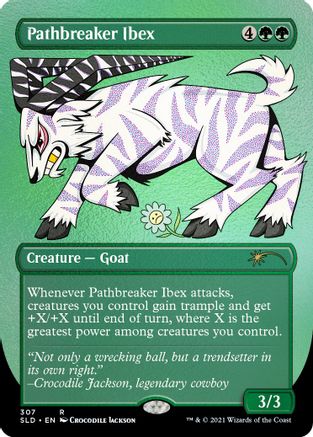 Pathbreaker Ibex (Foil Etched) (SLD-307) - Secret Lair Drop Series Foil - Premium MTG Single from Wizards of the Coast - Just $5.71! Shop now at Game Crave Tournament Store