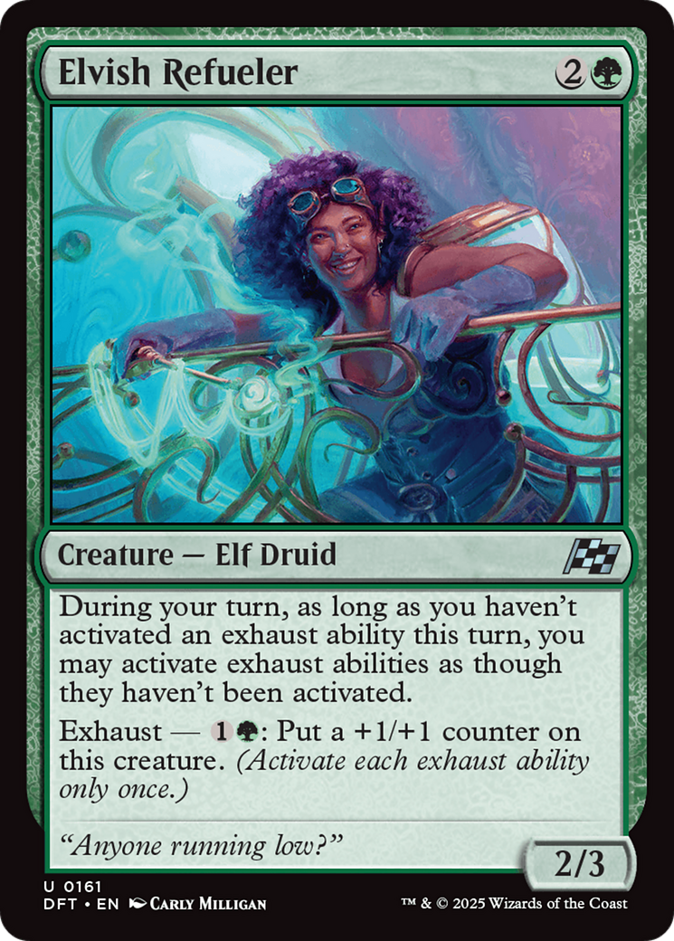 Elvish Refueler (DFT-161) - Aetherdrift - Premium MTG Single from Wizards of the Coast - Just $0.08! Shop now at Game Crave Tournament Store