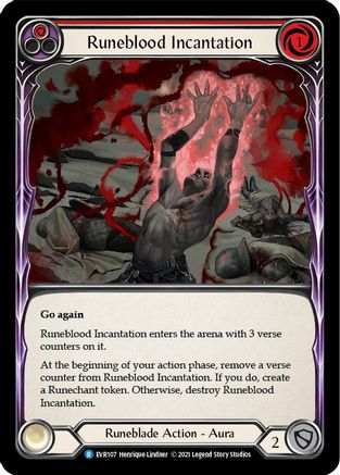 Runeblood Incantation (Red) (EVR107) - Everfest 1st Edition