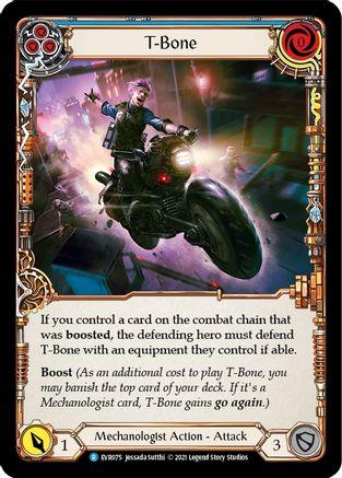 T-Bone (Blue) (EVR075) - Everfest 1st Edition Rainbow Foil