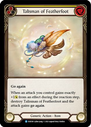 Talisman of Featherfoot (EVR190) - Everfest 1st Edition Cold Foil