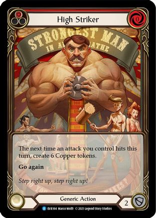 High Striker (Red) (Extended Art) (EVR164) - Everfest 1st Edition Rainbow Foil