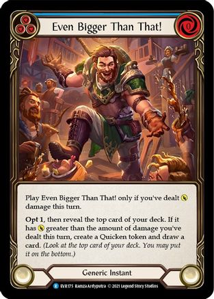 Even Bigger Than That (Blue) (EVR175) - Everfest 1st Edition Rainbow Foil