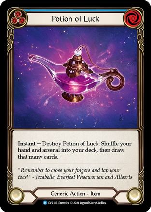 Potion of Luck (EVR187) - Everfest 1st Edition Cold Foil