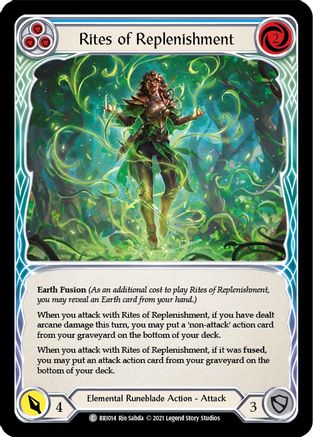 Rites of Replenishment (Blue) (BRI014) - Blitz Deck: Tales of Aria - Briar