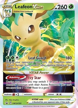 Leafeon VSTAR SWSH195/307 - SWSH Black Star Promos Holofoil
