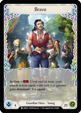 Bravo - HER055 (HER006) - Flesh and Blood: Promo Cards Cold Foil
