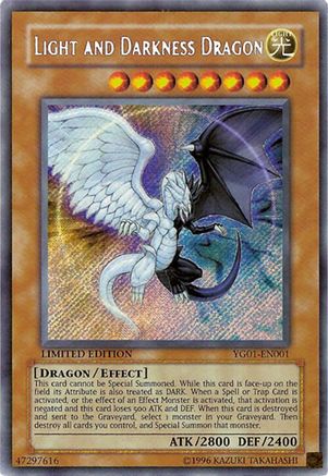 Light and Darkness Dragon (YG01-EN001) - Yu-Gi-Oh! GX Manga Promotional Cards Limited - Premium Yugioh Single from Konami - Just $45.99! Shop now at Game Crave Tournament Store