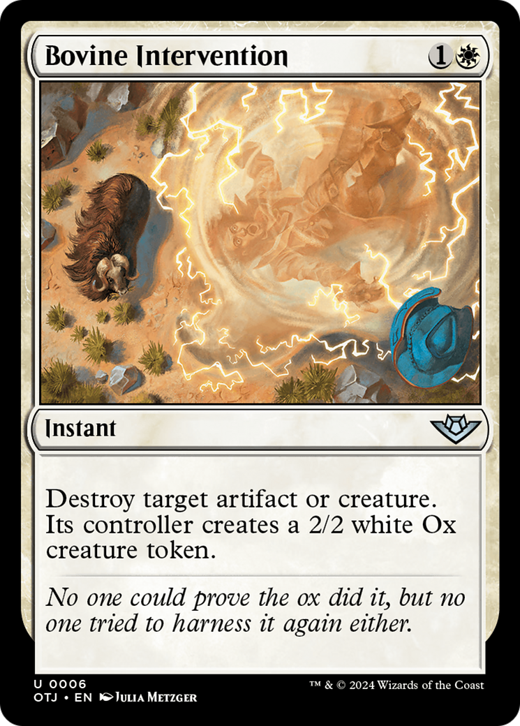 Game Crave Tournament Store - Bovine Intervention (OTJ-006) - Outlaws of  Thunder Junction