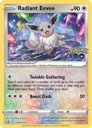Radiant Eevee SWSH230/307 - SWSH Black Star Promos Holofoil