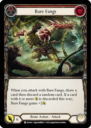 Bare Fangs (RVD011) - Classic Battles: Rhinar vs Dorinthea