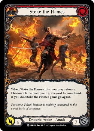 Stoke the Flames (UPR100) - Uprising Rainbow Foil