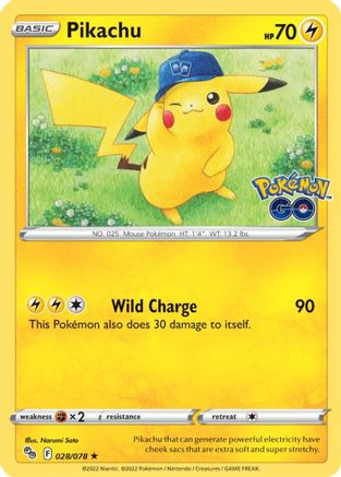 Pikachu 28/78 - Pokmon GO Holofoil