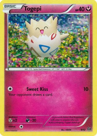Togepi 9/12 - McDonalds Collection 2016 Holofoil