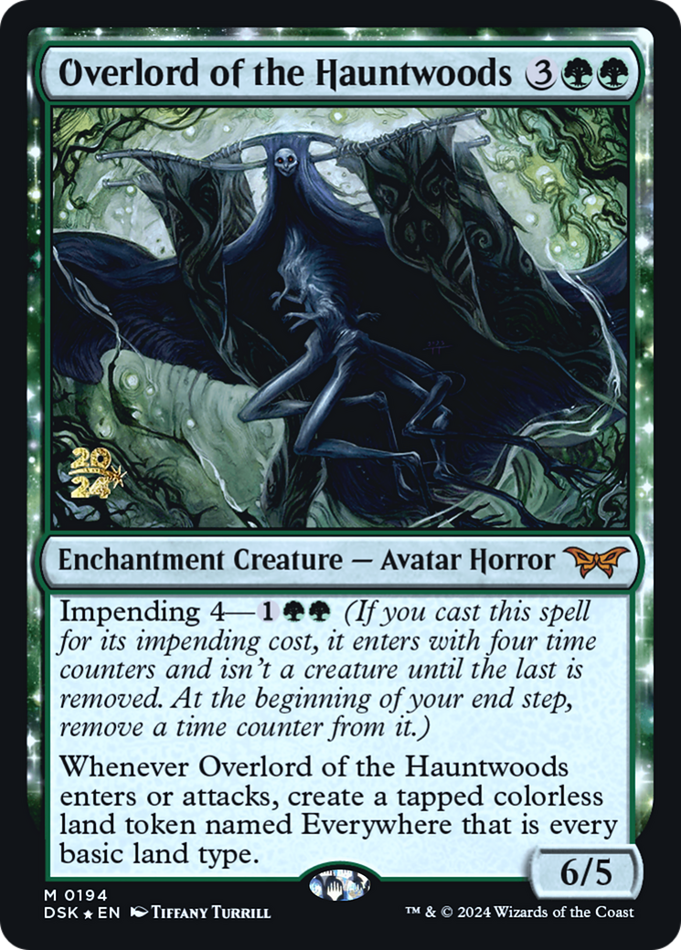 Overlord of the Hauntwoods (PDSK-194S) - Duskmourn: House of Horror Promos Foil - Premium MTG Single from Wizards of the Coast - Just $15.85! Shop now at Game Crave Tournament Store