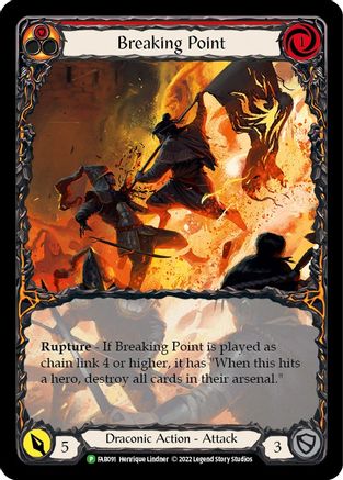 Breaking Point (Extended Art) (FAB091) - Flesh and Blood: Promo Cards Rainbow Foil