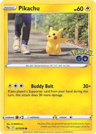 Pikachu 27/78 - Pokmon GO Reverse Holofoil