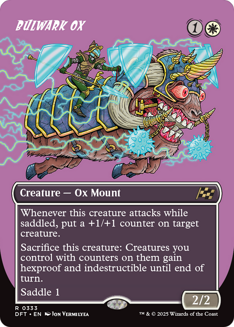 Bulwark Ox (Borderless) (DFT-333) - Aetherdrift Foil - Premium MTG Single from Wizards of the Coast - Just $0.08! Shop now at Game Crave Tournament Store