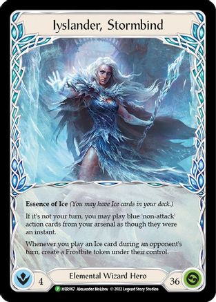 Iyslander, Stormbind - HER067 (HER067) - Flesh and Blood: Promo Cards Rainbow Foil