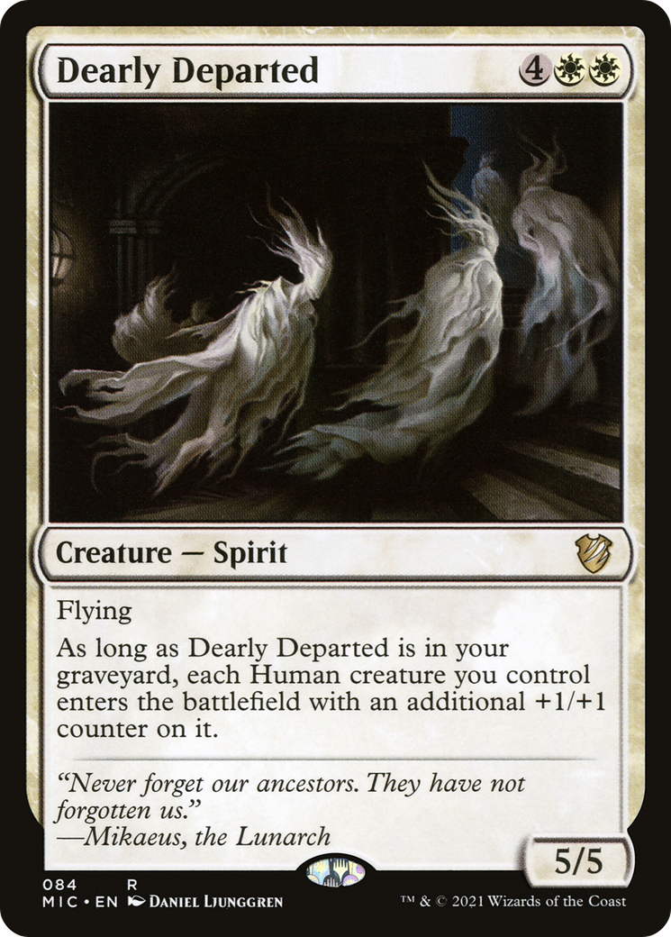 Dearly Departed (MIC-084) - Midnight Hunt Commander - Premium MTG Single from Wizards of the Coast - Just $0.08! Shop now at Game Crave Tournament Store