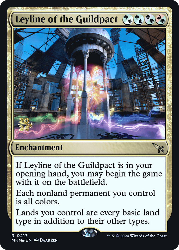 Leyline of the Guildpact (PMKM-217S) - Murders at Karlov Manor Promos Foil - Premium MTG Single from Wizards of the Coast - Just $6.14! Shop now at Game Crave Tournament Store