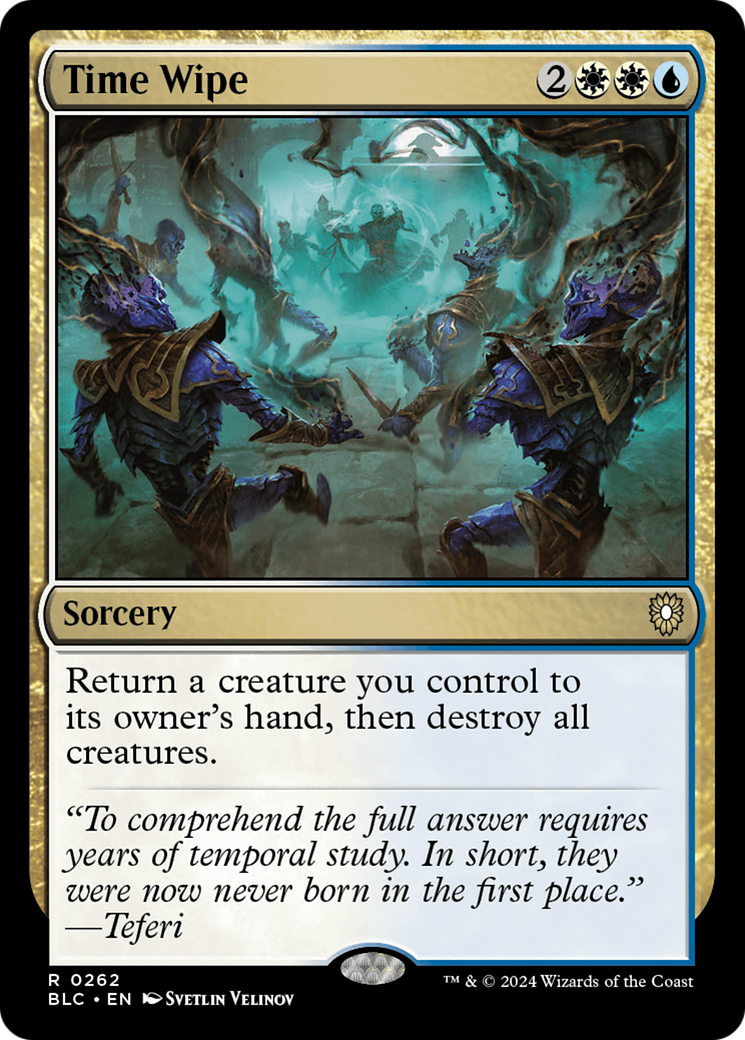 Time Wipe (BLC-262) - Bloomburrow Commander - Premium MTG Single from Wizards of the Coast - Just $0.25! Shop now at Game Crave Tournament Store