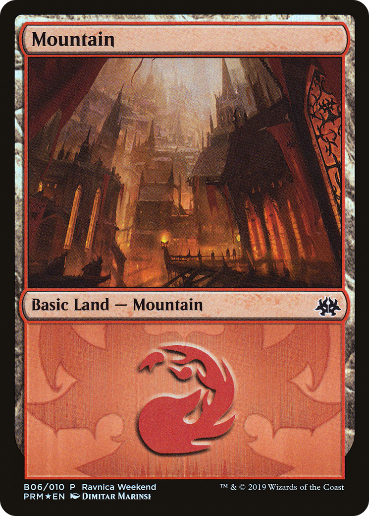 Mountain (PRW2-B06) - RNA Ravnica Weekend Foil