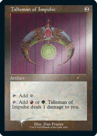 Talisman of Impulse (Retro Frame) (Foil Etched) (SLD-1055) - Secret Lair Drop Series Foil - Premium MTG Single from Wizards of the Coast - Just $4.61! Shop now at Game Crave Tournament Store