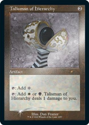 Talisman of Hierarchy (Retro Frame) (Foil Etched) (SLD-1057) - Secret Lair Drop Series Foil - Premium MTG Single from Wizards of the Coast - Just $5.84! Shop now at Game Crave Tournament Store
