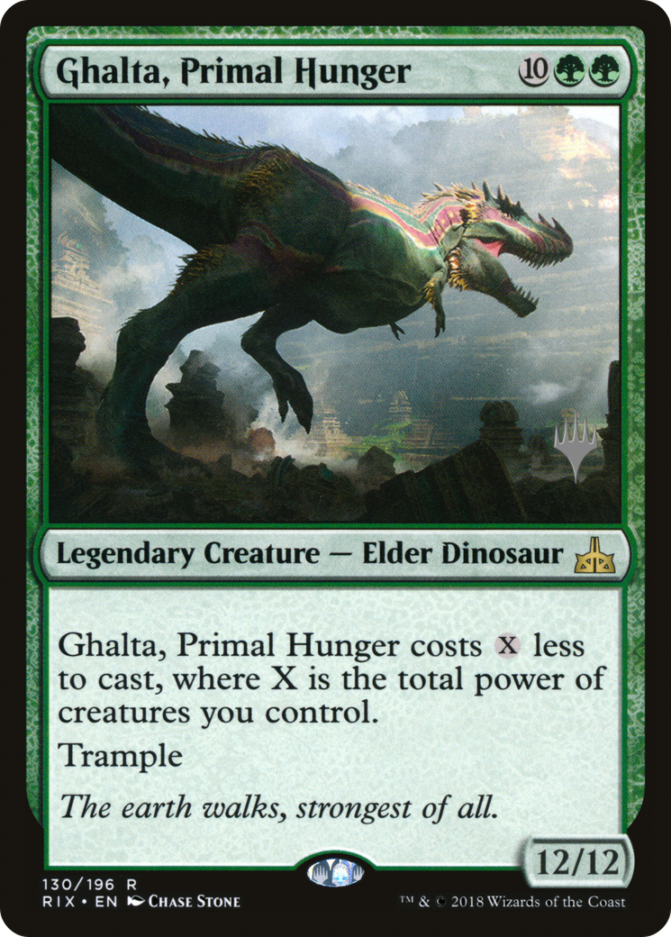 Ghalta, Primal Hunger (PRIX-130P) - Rivals of Ixalan Promos Foil
