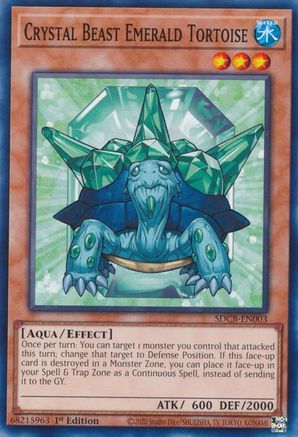 Crystal Beast Emerald Tortoise (SDCB-EN003) - Structure Deck: Legend of the Crystal Beasts 1st Edition - Premium Yugioh Single from Konami - Just $0.25! Shop now at Game Crave Tournament Store