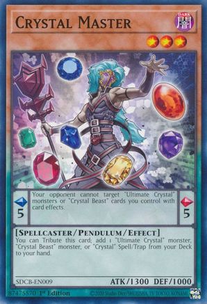 Crystal Master (SDCB-EN009) - Structure Deck: Legend of the Crystal Beasts 1st Edition - Premium Yugioh Single from Konami - Just $0.25! Shop now at Game Crave Tournament Store
