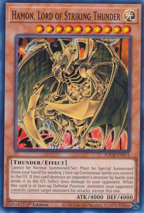 Game Crave Tournament Store - Hamon, Lord of Striking Thunder (SDCB-EN011) - Structure Deck: Legend of the Crystal Beasts 1st Edition Game Crave Tournament Store - Hamon, Lord of Striking Thunder (SDCB-EN011) - Structure Deck: Legend of the Crystal Beasts 1st Edition