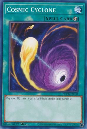 Cosmic Cyclone (SDCB-EN031) - Structure Deck: Legend of the Crystal Beasts 1st Edition - Premium Yugioh Single from Konami - Just $0.25! Shop now at Game Crave Tournament Store