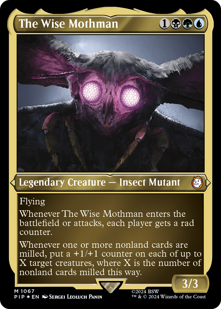 The Wise Mothman (PIP-1067) - Fallout Foil - Premium MTG Single from Wizards of the Coast - Just $0.25! Shop now at Game Crave Tournament Store